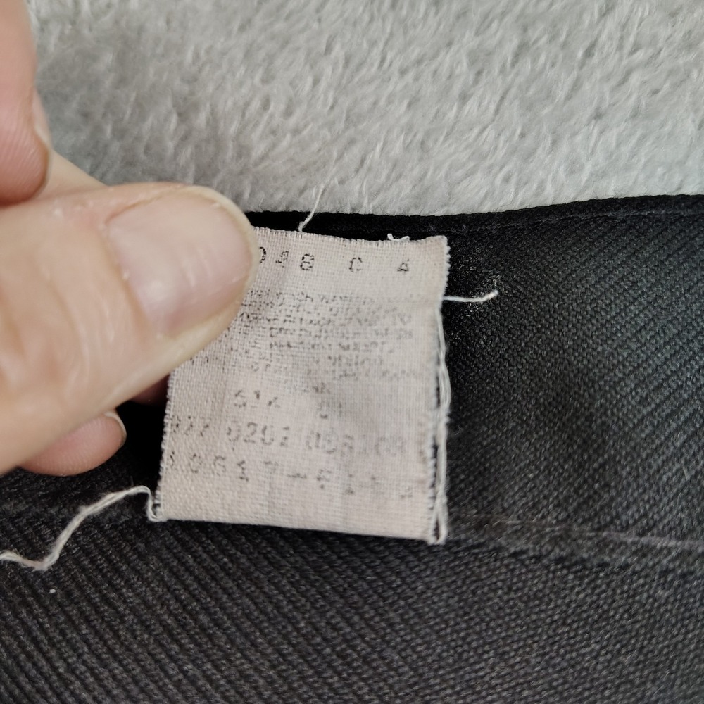 VTG 60's Levi's Pants Dacron Polyester Men's Pleated Black 38x30 Distress - Picture 9 of 16